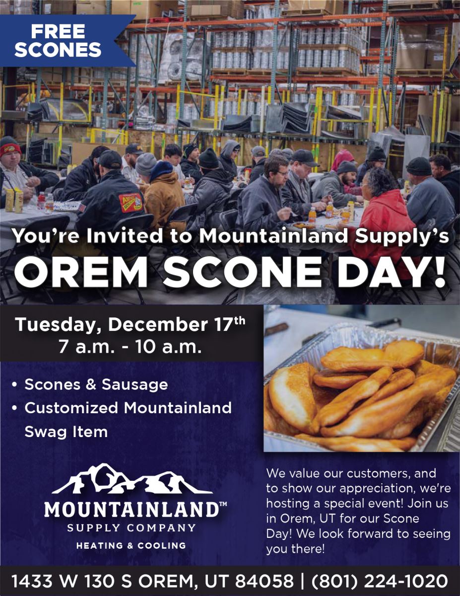 OREM Scone Day Flyer